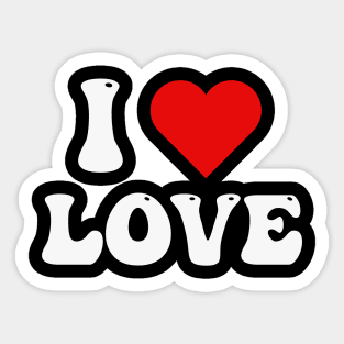 I love heart Love Sticker